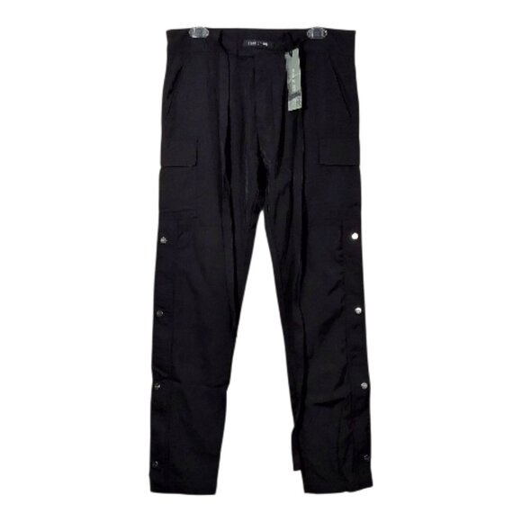 NWT! Fear of God Sixth Collection Men's Black Snap Cargo Pants - Med 34 x 30 - Picture 2 of 10